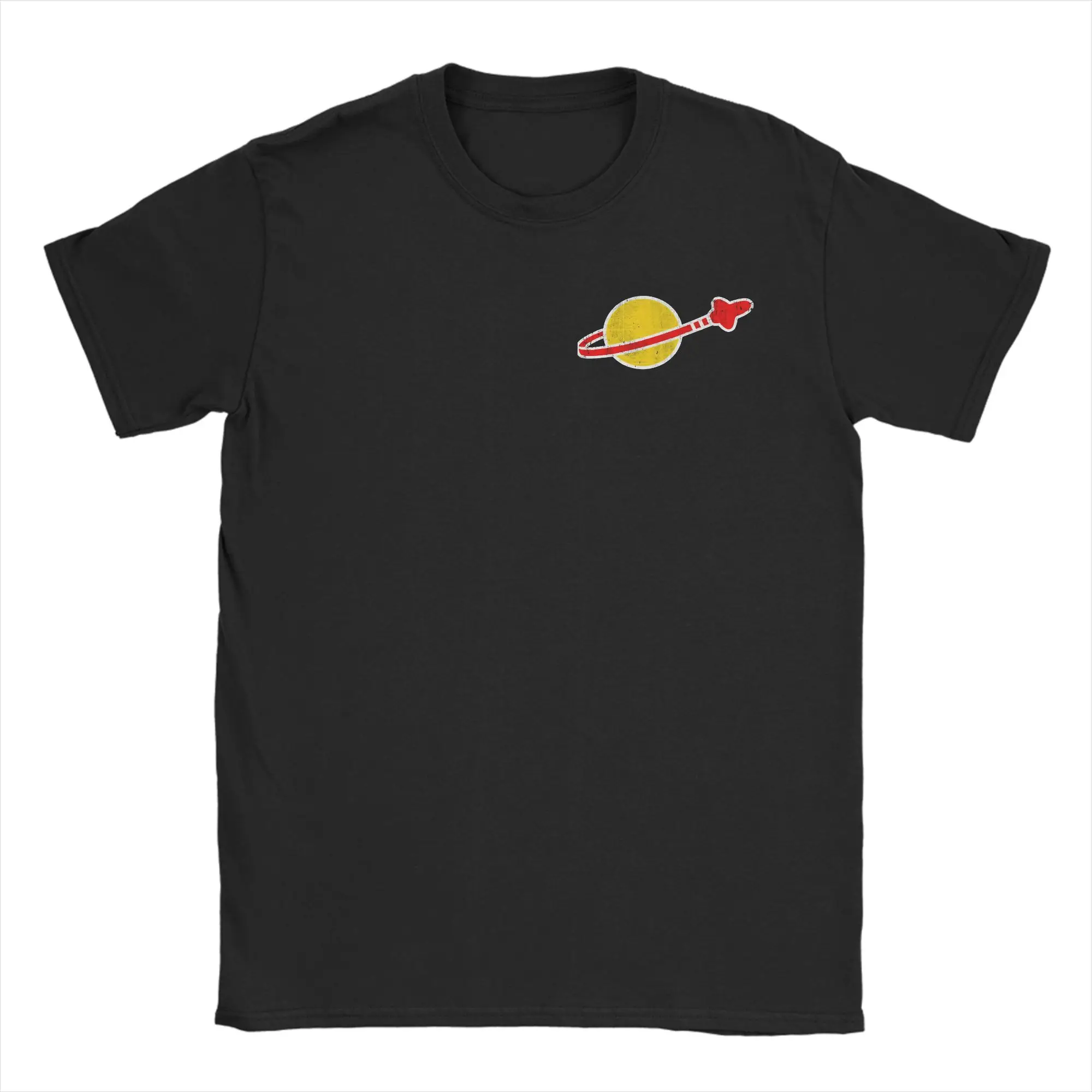 Streetwear T-Shirt Summer Classic Space Scene Trendy T-Shirts  100% Cotton Tshirt for Man Y2K Basic Pattern Short Sleeve Tops