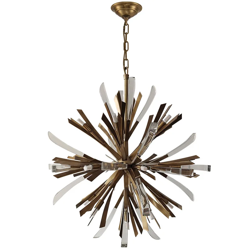 Lampu ruang tamu postmodern, lampu kamar tidur suasana simpel, lampu ruang makan, lampu kamar mandi, lampu langit-langit tembaga kristal