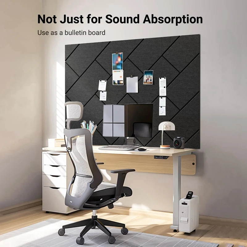 12 Pack Soundproof Wall Panels Self-Adhesive, 12X12x0.4 Inches Sound Proof Panels For Walls, Acoustic Panels