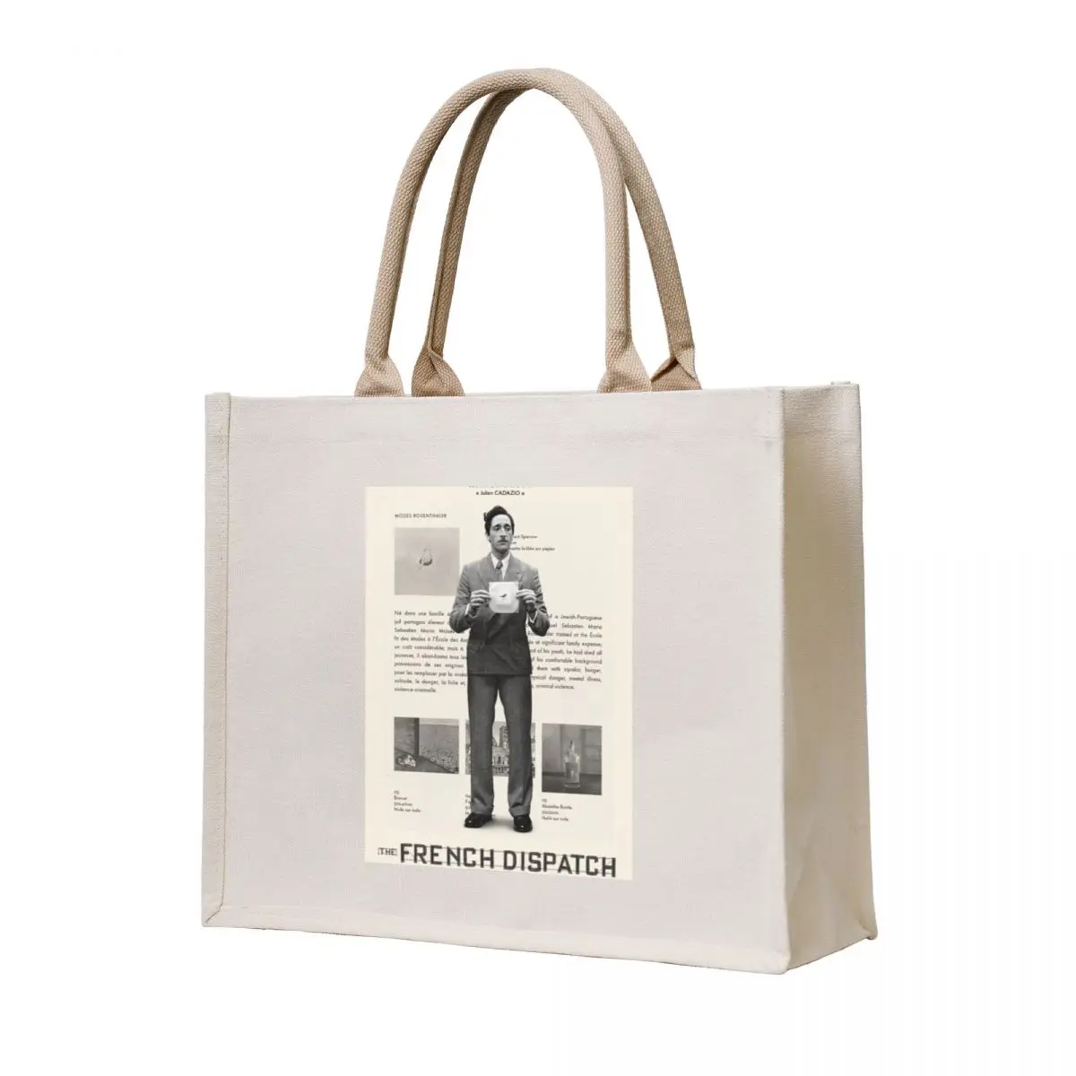 

The French Dispatch (Wes Anderson) Timothee Chalamet, Saoirse Ronan, Adrien Brody Tote Bag canvas bags