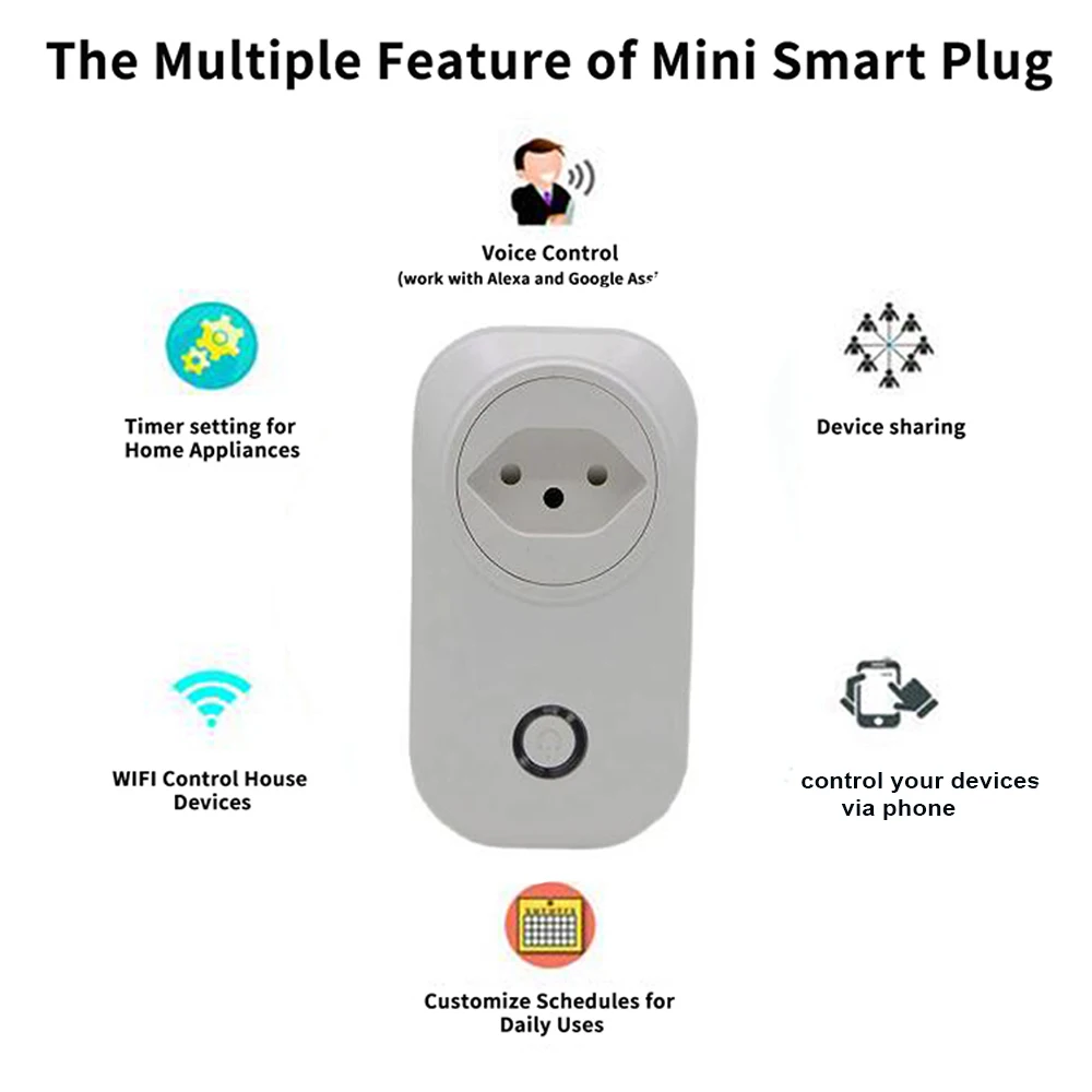 Switzerland Socket Smart Plug Wifi Socket 16A 3500W Power Monitor Tuya Life Works With Alexa Google Home