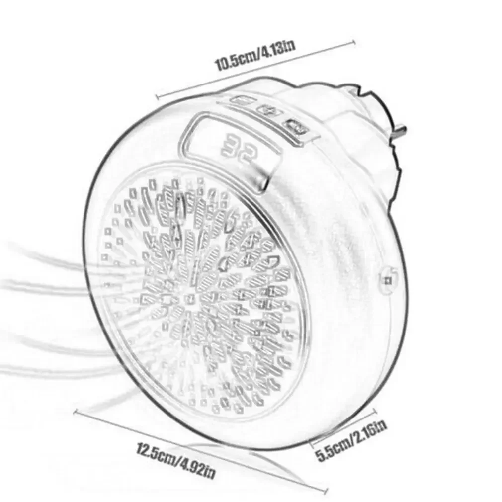 Calentador eléctrico de 900W, Mini ventilador, calentador de escritorio para pared del hogar, práctico estufa de calefacción, radiador, máquina calentadora para invierno