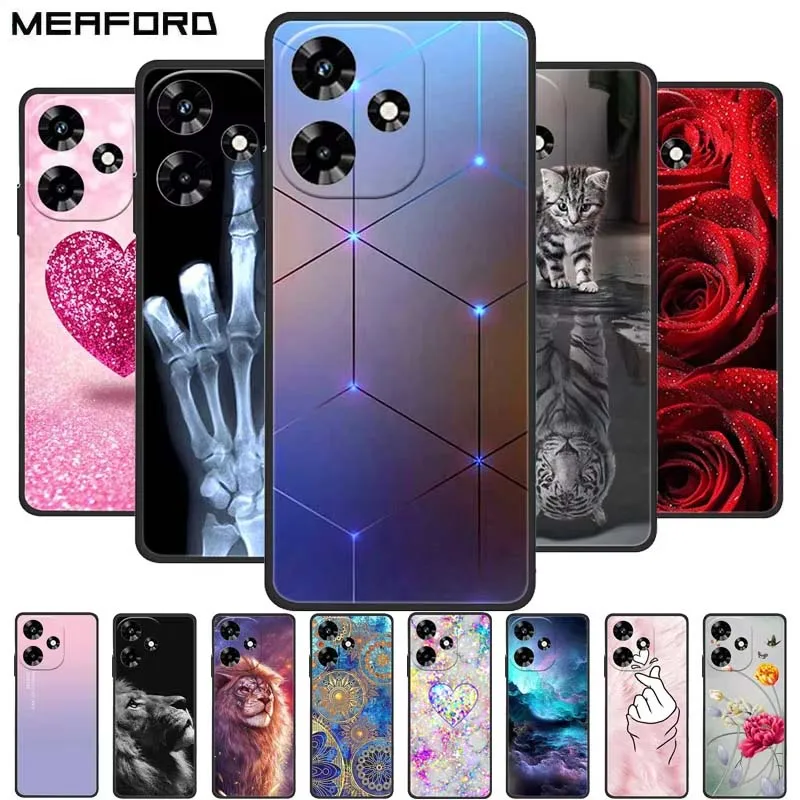 For Infinix Hot 30 Case Shockproof Soft Silicone TPU Phone Cover For Infinix Hot 30 4G 5G X6831 Back Cases Cute Cartoon Fundas