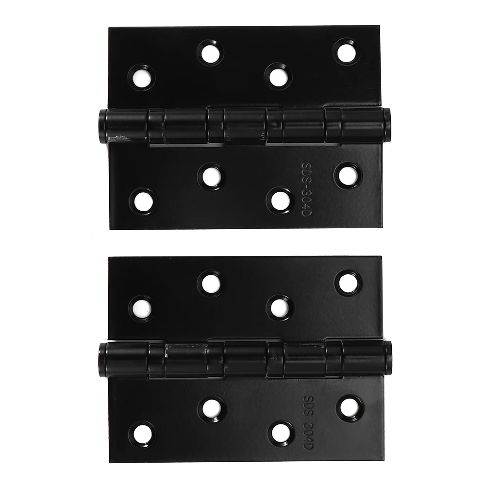 304 Stainless Steel Door Hinge Thickness Mute Flat Hinge Black Hardware Fittings for Home Use Hardware Fittings Bearing Hinge