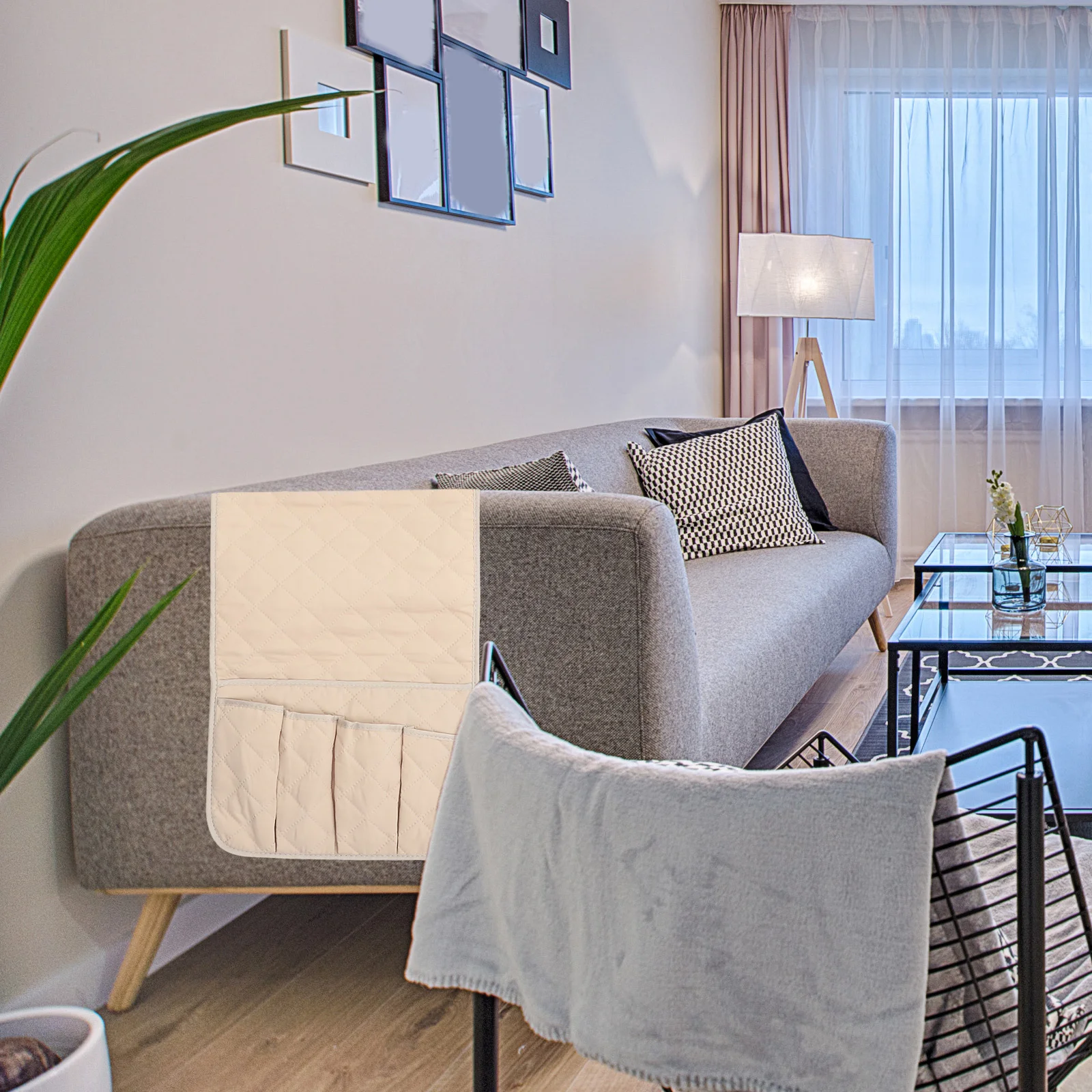 

Couch Armrest Organizer Bag Multi-Functional Storage for Remote Controls Drinks Sofa Side Pouch Tidies Living Room Space