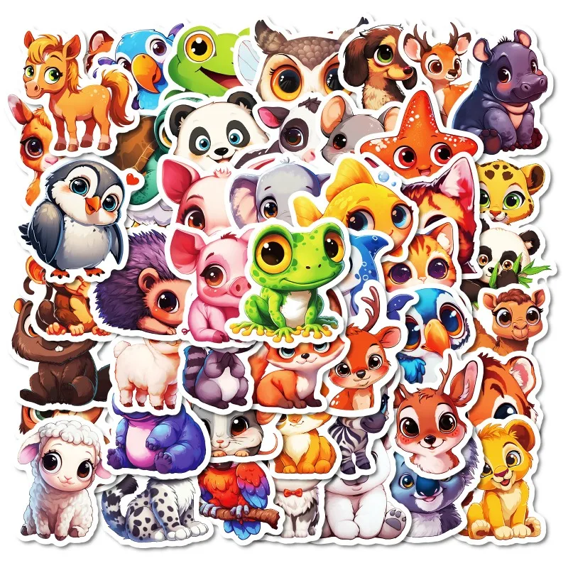50pcs Camel Animal Decor Cartoon Graffiti Stickers for Phone, Luggage and Students