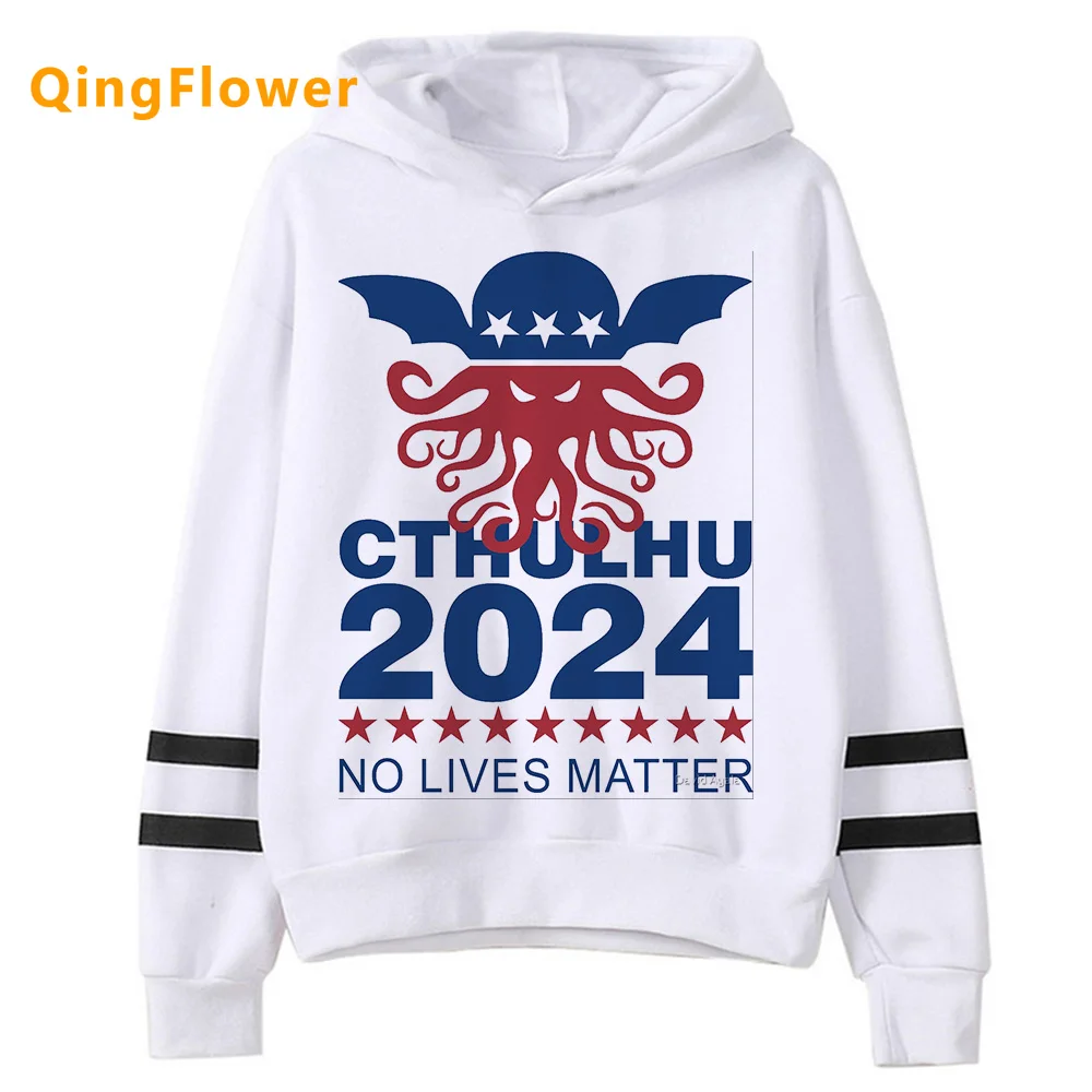 Trump 2024 hoodies women harajuku 2023 graphic sweat y2k Pullover Hooded Shirt female Fleece sweatshirts