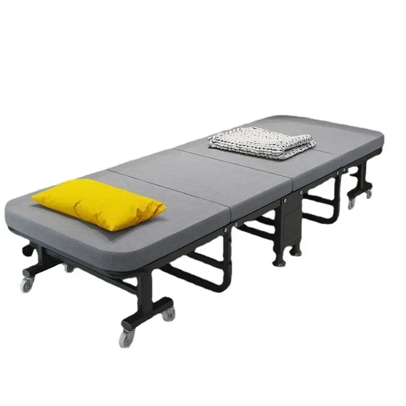 

Office Lunch Break Folding Bed Single Lying Chair Household Simple Hospital Accompanying March Bed Noon Sleeping God Wholesale