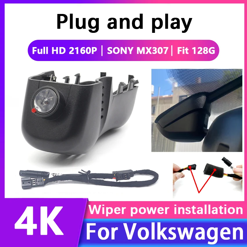 

Wifi Dash Cam Car Dvr Camera For Volkswagen VW Tuareg Toureg Touareg FL NF CR 7P R Edition V6 V8 R50 10-17 Plug and play DashCam