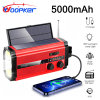 Woopker Multifunction Radio XSY-320 5000mAh AM/FM/WB Solar USB Rechargeable Portable Emergency Radio Flashlight SOS Power Bank