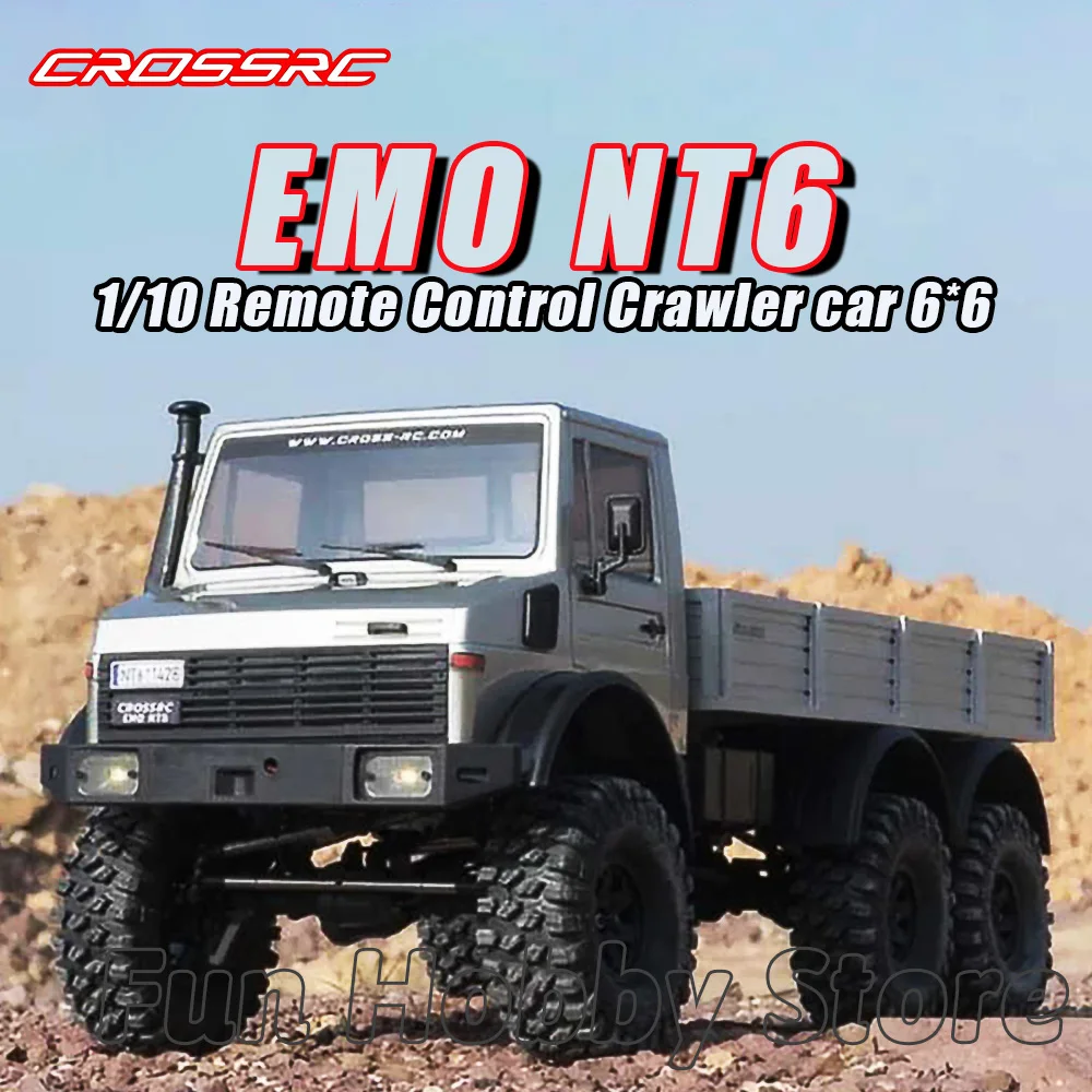 CROSSRC EMO NT6 RTR 6WD 6X6 1/10 RC Electric Remote Control Model Car Off-Road Crawler Adult Children's Toys