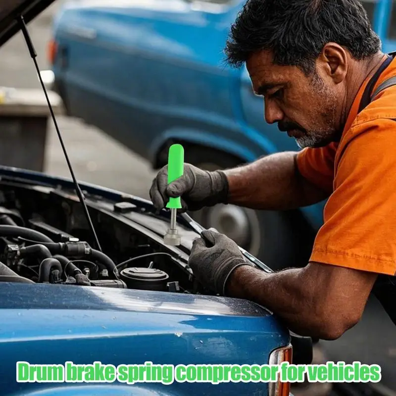 

Drum Brake Spring Tool Steel Versatile Brake Drum Tool With Ergonomic Handle Wear-Resistant Automotive Maintenance For Beginners