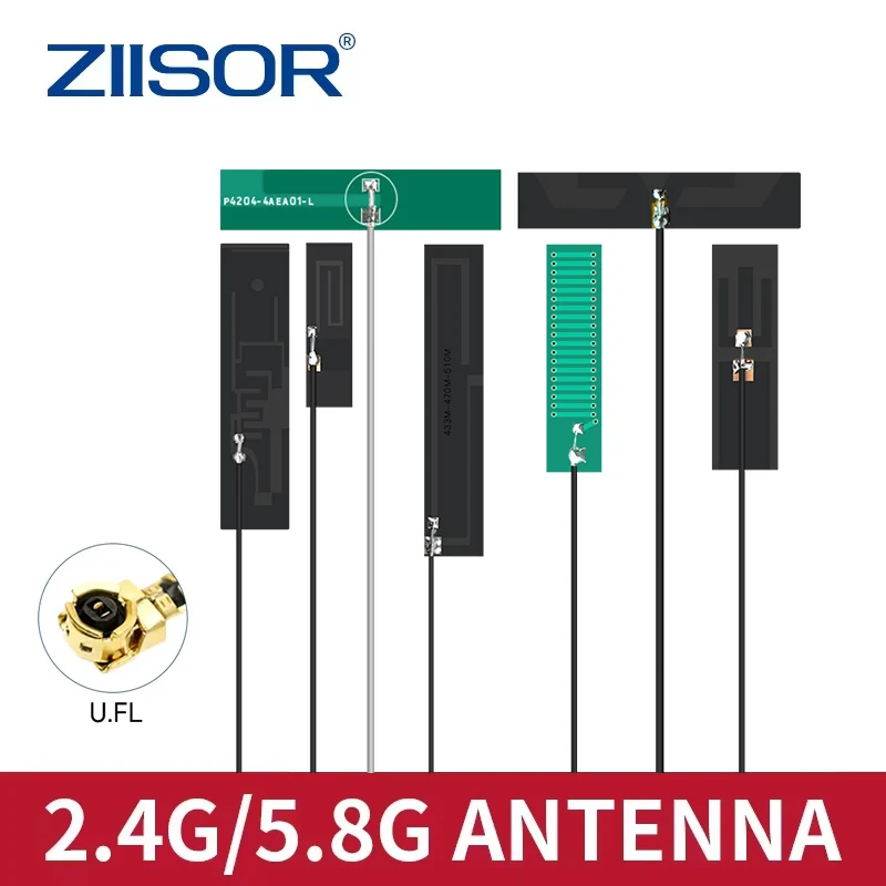

2.4GHz 5.8GHz Internal Antenna Dual Band WiFi FPC Soft Aerial PCB for WiFi Module with U.FL Connector