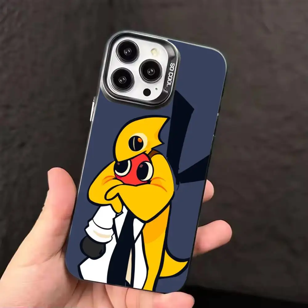 Game R-RainbowS F-Friends Phone Case For iPhone 17 16 15 14 13 12 11 Pro Max Plus Silver Matte Black Cover