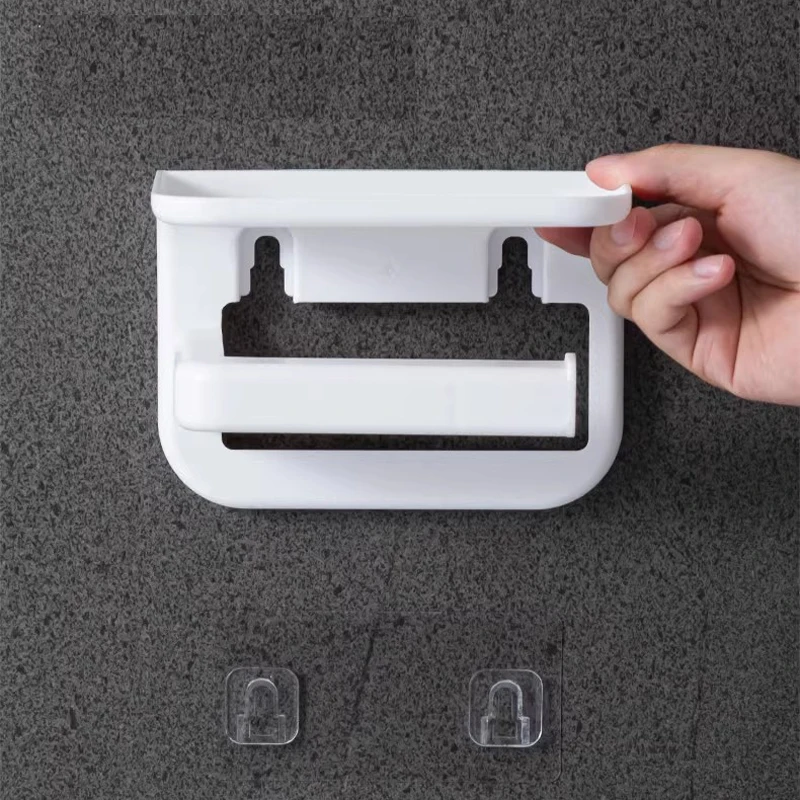 Fast Wall mounted Bathroom Roll Paper Holder Waterproof Plastic Toilet Tissue Box