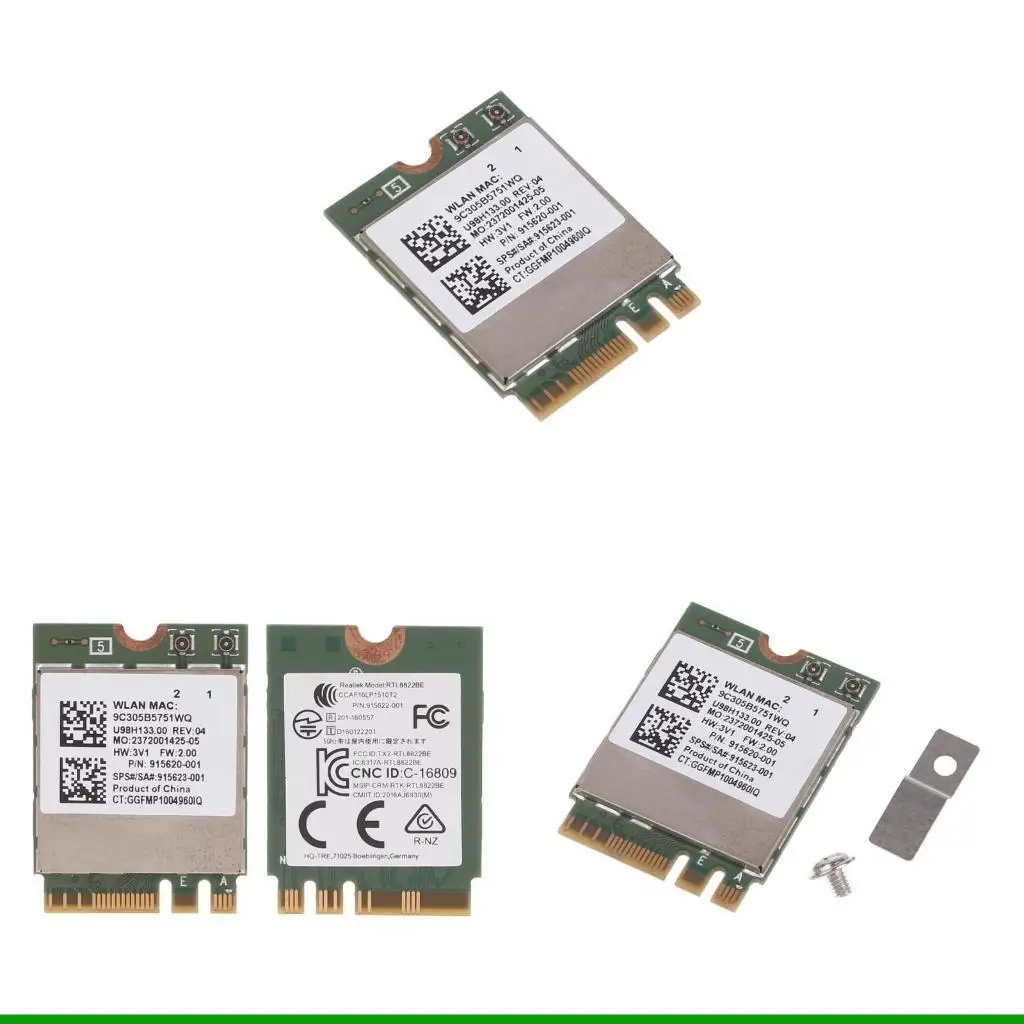 

Беспроводная карта U55C NGFF, 1200 Мбит/с, 2,4 ГБ + 5 ГГц, сетевой адаптер BT4.01200 Мбит/с, быстрый