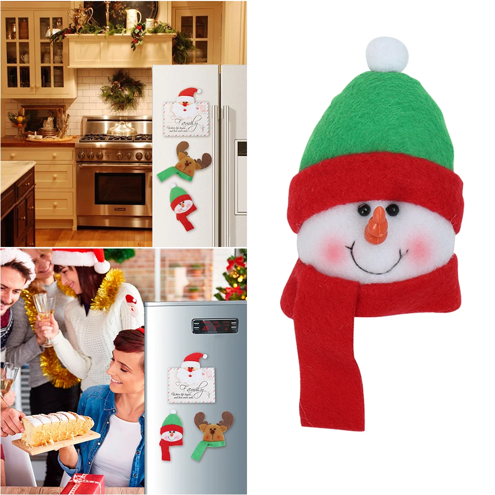 

Snowman Fridge Magnet Magnets for Adults Xmas Refrigerator Stickers Decorate
