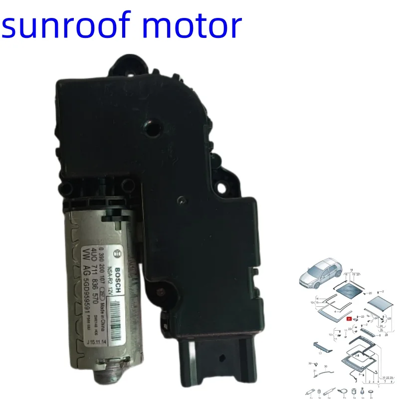 NEW Golf/R32/GTI/Rabbit sunroof motor Skylight glass lift motor 5GD959591 5GD959591A 2014-2021