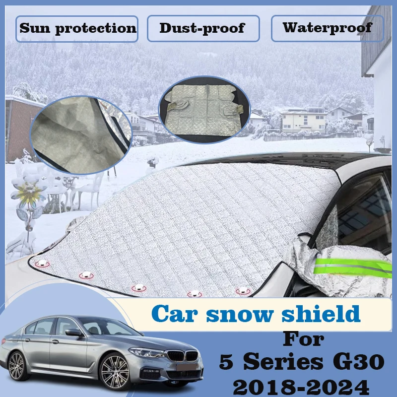 

Sun shade For BMW 5 Series G30 2018-2024 Car Snow Cover Windshield Sunshades Front Covers Frost Shield Waterproof Accessories