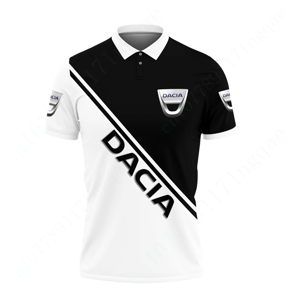 Dacia Unisex Clothing Breathable Short Sleeve Top Anime Polo Shirts And Blouses Harajuku Golf Wear Casual T Shirt For Men