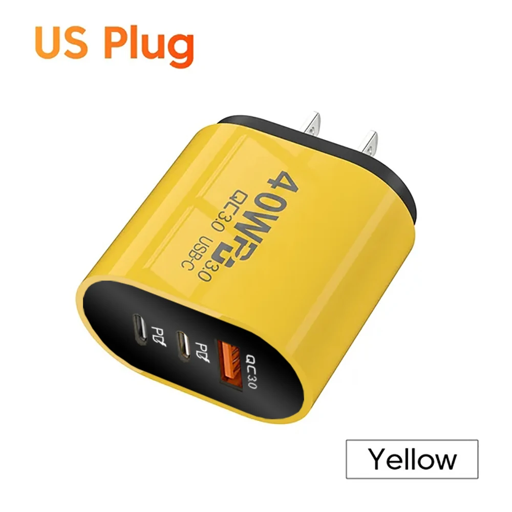 40W USB C Charger Quick Charge 3.0 USB Wall Charger PD Type C Phone Charger Power Adapter For iPhone 14 Xiaomi13 HuaweiSamsung image 6