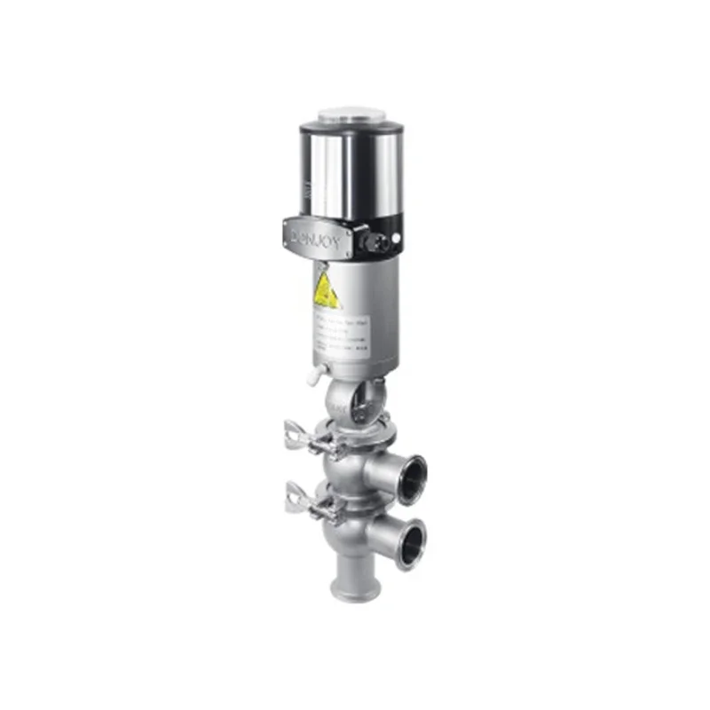 

304 316L 1" type 21 pneumatic stainless steel valve double seat divert sanitary divert seat valve globe control valve