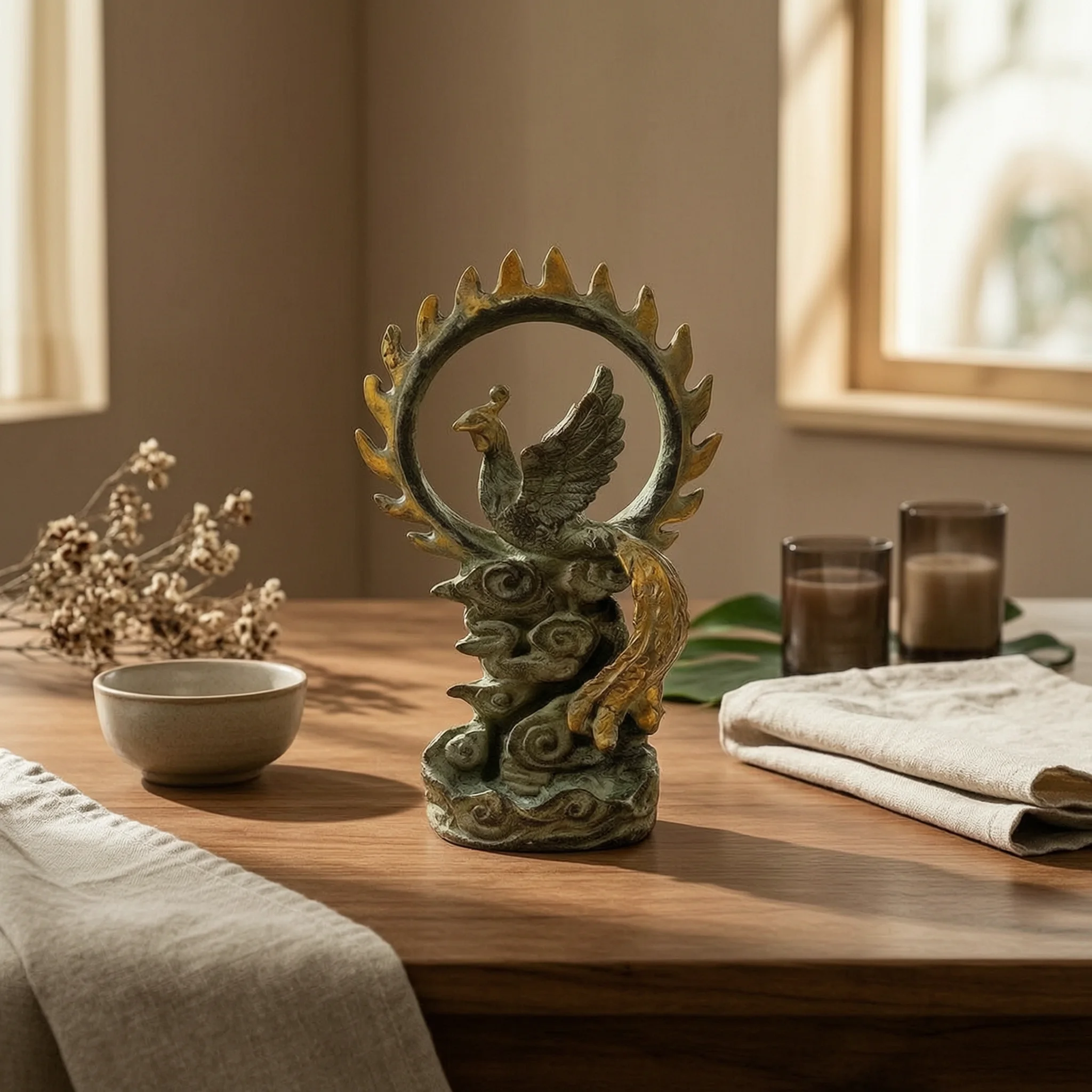 figura-de-fenix-con-base-de-nube-estatua-de-fenix-texturizada-con-escultura-de-corona-ornamento-mitico-para-mesa-compacto