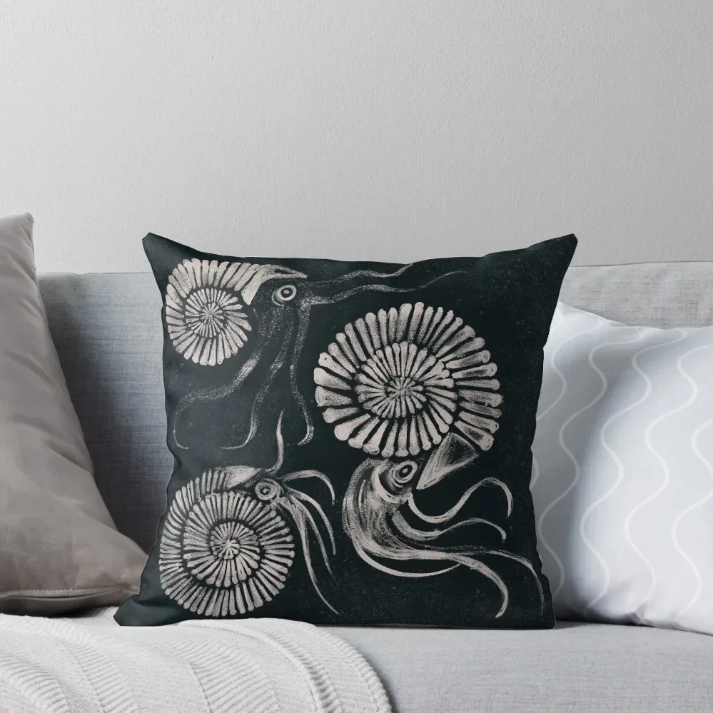 Ammonites Throw Pillow Pillows Aesthetic sleeping pillows Pillow Cases Decorative Pillowcases For Pillows pillow