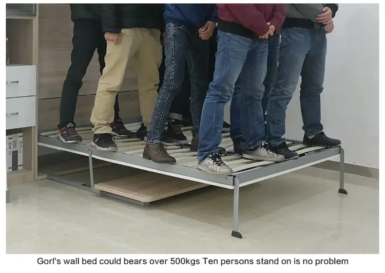 A Hot saleSpace Saver QF124/SZ automatic folding table wall bed