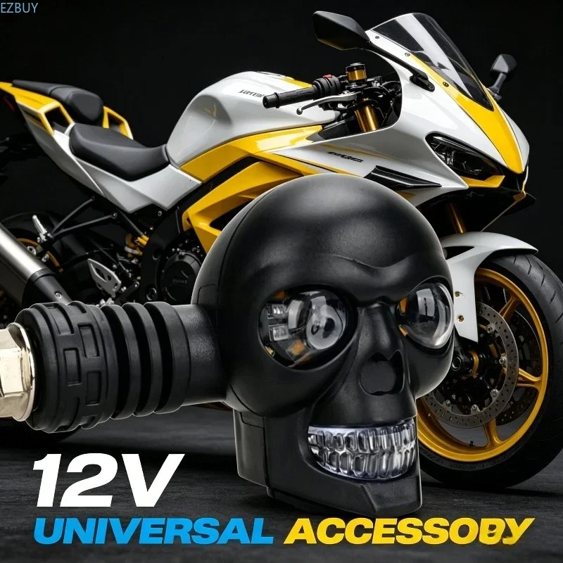 Motorcycle indicator two-color motorcycle scooter, front and rear turn signals 12V white/red/blue and yellow running lights