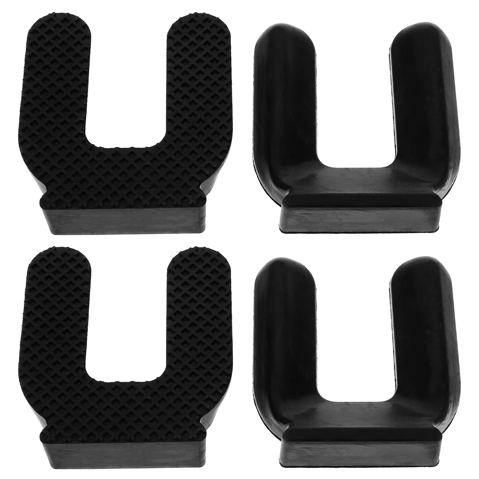 

4 Pcs Universal Wheel Fixed Artifact Roller Wheels Stop Chair Stopper Sliding Pad Slot Rubber Supplies Anti-skid for Stopping