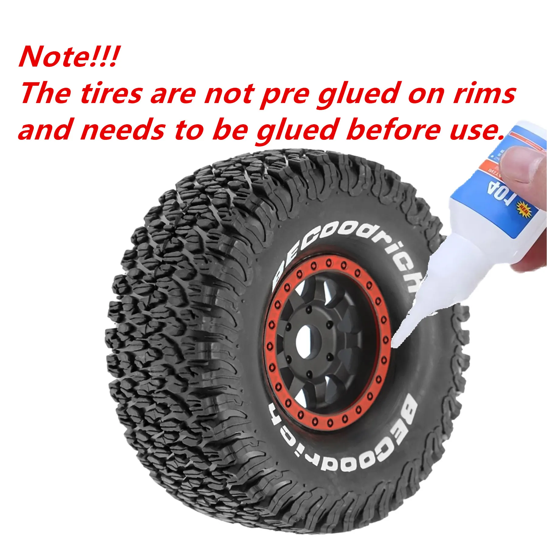 1/7 1/8 RC Short Course Truck Wheels 17mm Hex And Tires Off Road Tyres For 1:7 1:8 Scale Buggy Truck Car TRAXXAS UDR FS Atom - view 6