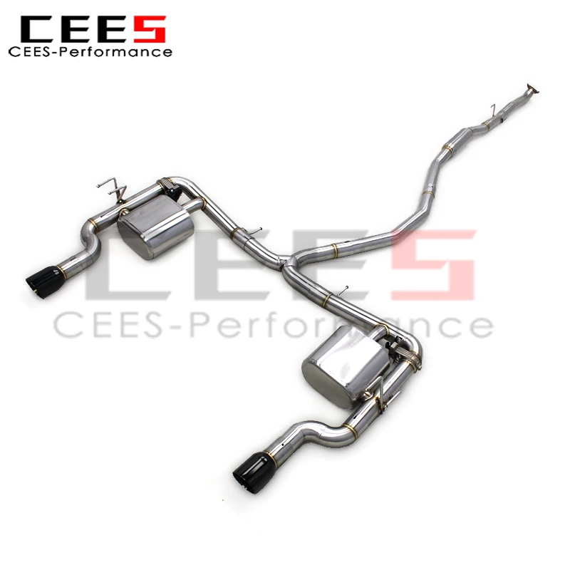 

cees Stainless Steel Catback Exhaust Pipes for Honda CIVIC 1.5T 2016-2023 Straight Pipes Muffler Valvetronic Rebound System