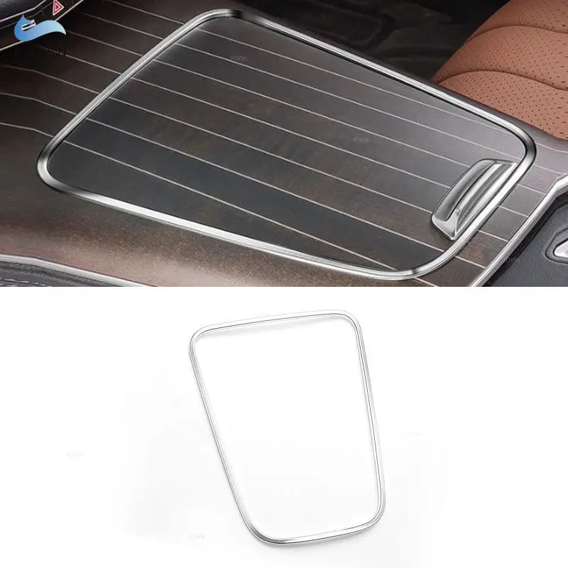 Silver Car ABS Central Control Panel Edge Frame Interior Accessories Trim For Mercedes Benz E Class W214 E300L E260L 2024 2025