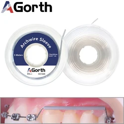 Orthodontic Elastic Archwire Sleeve Tubing 5m/Roll Plastic Tissue Guard Dental Arch Wire Protect Tube Dentistry Material