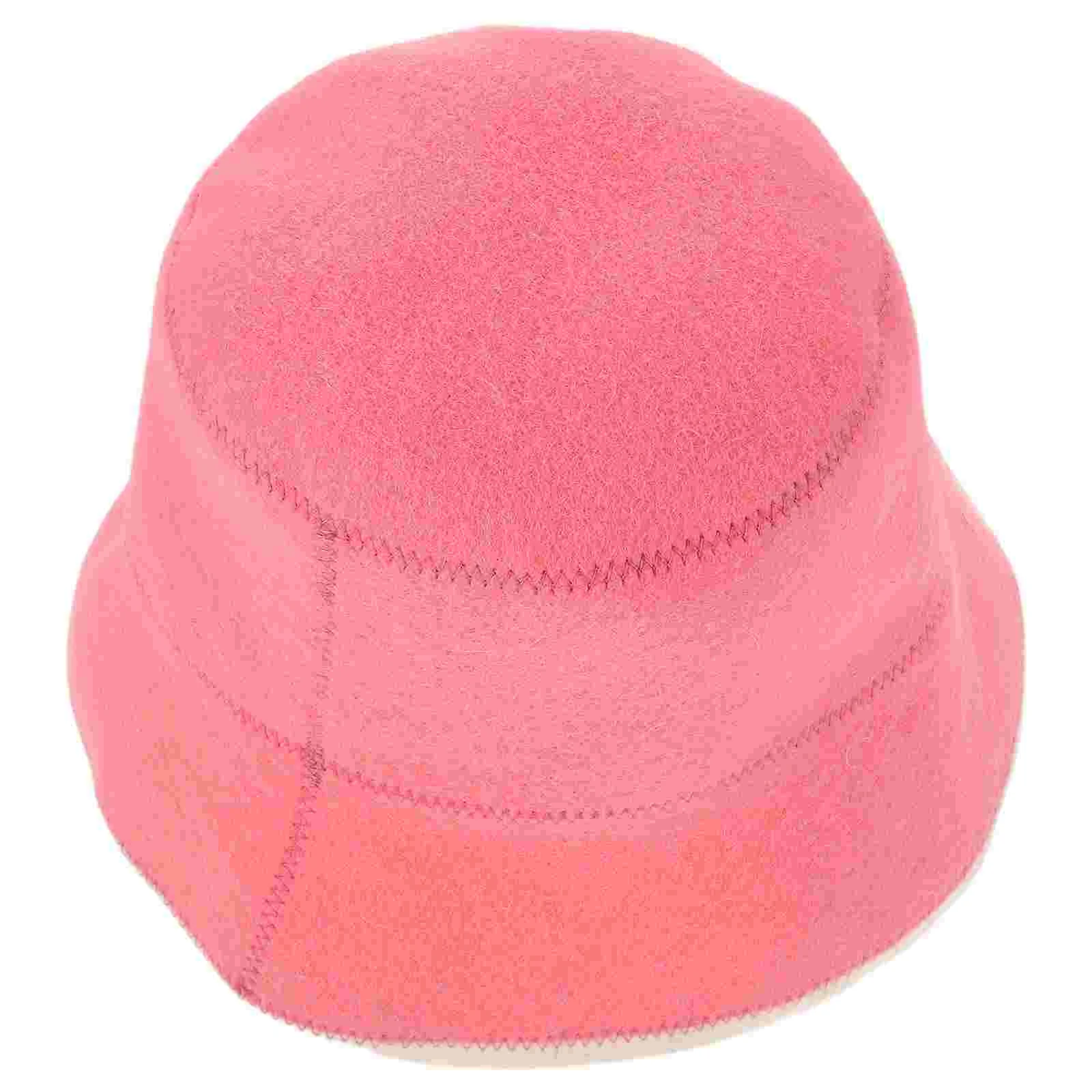 

Felt Shower Cap Womens Bucket Hat Winter Fleece Sauna Woman Straw Fedora Hats for