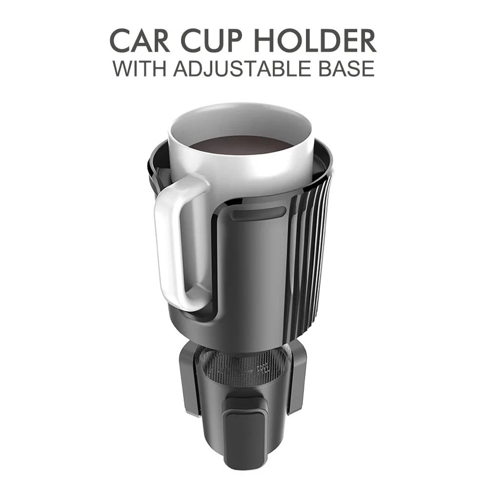 Car Cup Holder Expander Water Bottle Car Holder for Beverage Bottles Cup Station Car Cup Holder Extender Adjustable All Purpose