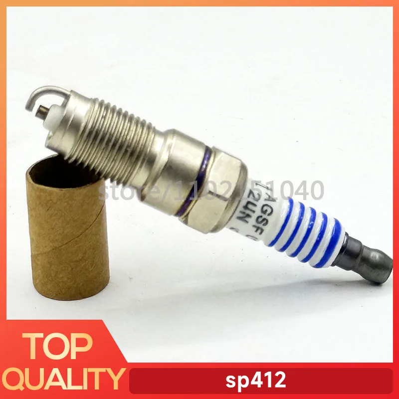 4pcs Spark plug For Ford Edge 3.5 Explorer Mustang 5.0 Iridium Gold SP412 AYFS 24N  2006 2007 2008 2009-2024 AYFS24N