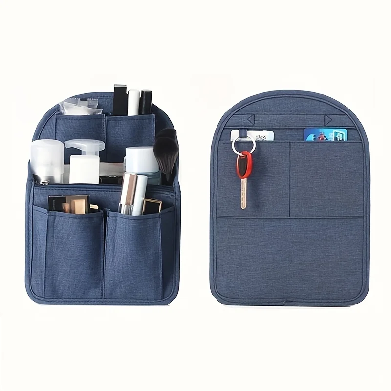 Backpack Insert Storage Bags Travel Organizer Felt Bag Insert Cosmetic Bag Multi-Pockets Student Backpack Liner Bags Accessories