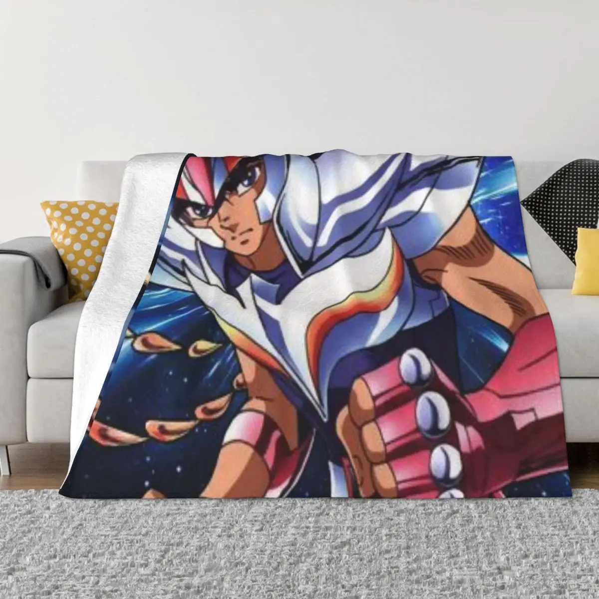 

Saint Seiya 01196 warm Knee Blanket beach blanket comfort warm soft Personalized blankets Throw Blanket