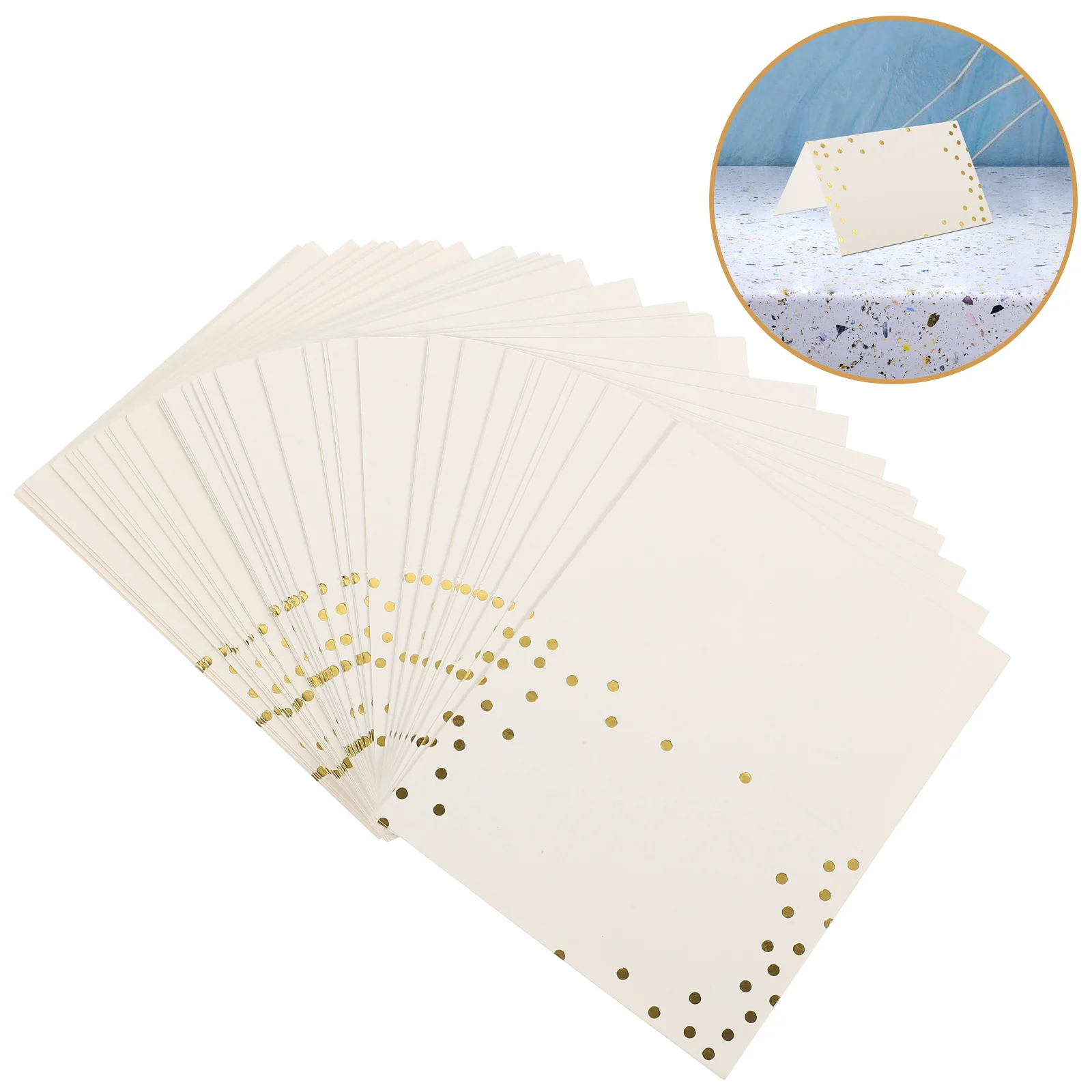 

50pcs Table Smooth Surface Wedding Place For Banquet Name Table Seating Cards Seating Display Paper Signs Cards