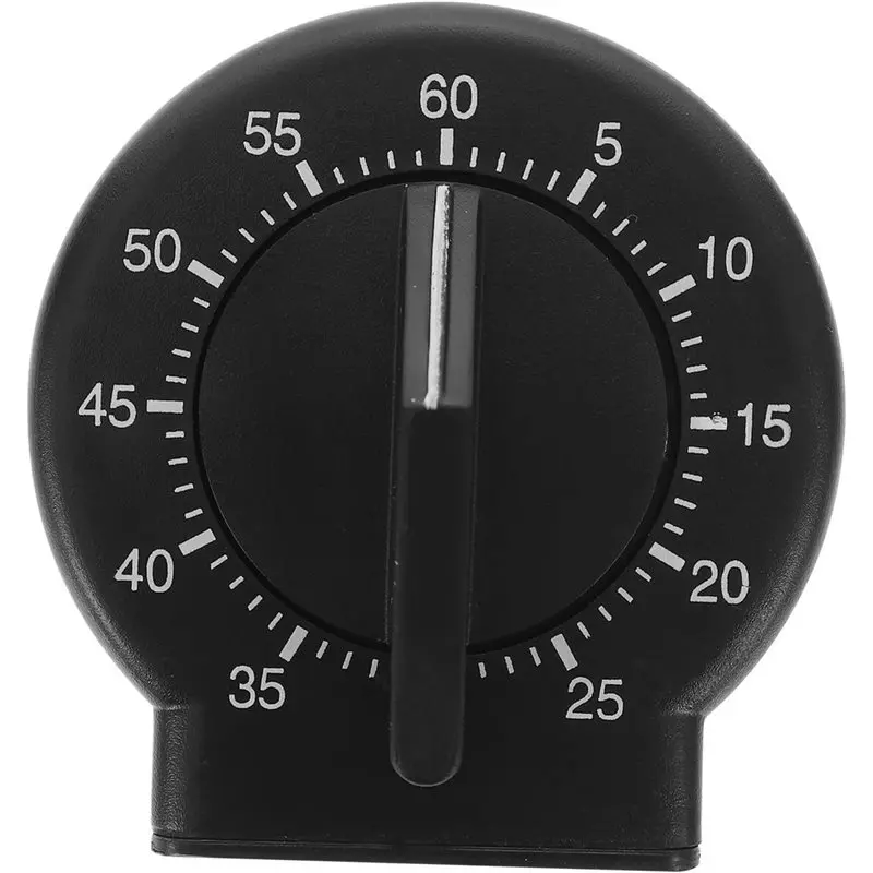 A02F-Mechanical Wind-Up Timer, 60-Minute Kitchen Timer In Black, Precise Cooking And Baking Choice Tool