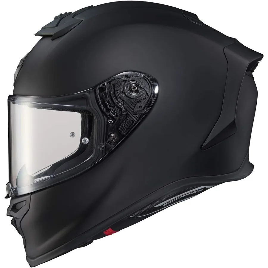 

ScorpionEXO R1 Air Full Face Motorcycle Helmet with Pinklock Shield and Bluetooth Ready Speaker Pockets DOT ECE Solid Matte Bla