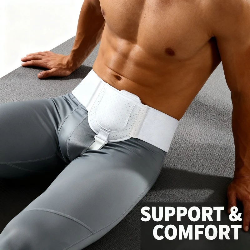 Recovery and Pain Relief of Truss Abdominal Hernia After Inguinal Support with Adult Adjustable Inguinal Hernia Support Belt