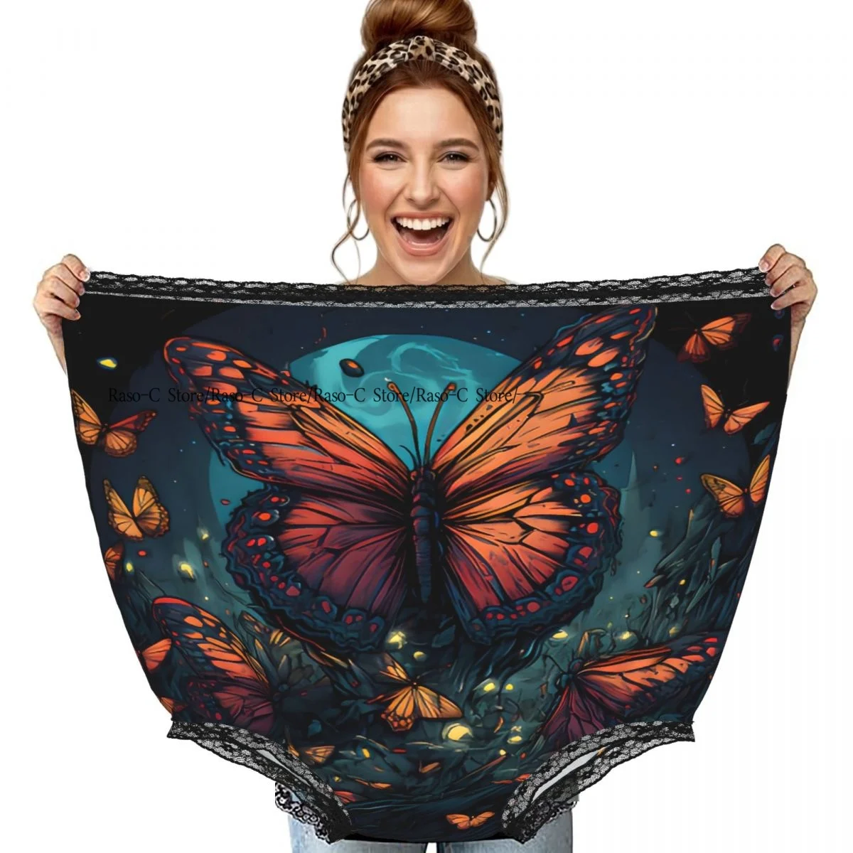 Funny Gag Granny Underwear Butterflies On Night Sky Surprise Gift