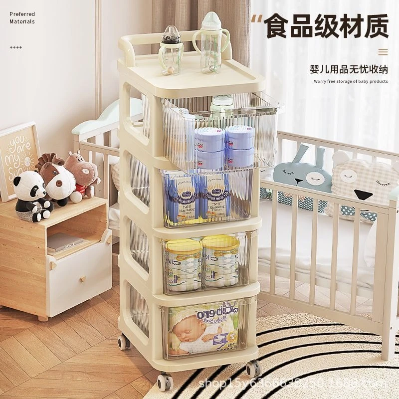 

Rolling Storage Cart Living Room Snack Cabinet Cosmetics Storage Cabinet Bancada Para Barbeiro Commercial Furniture