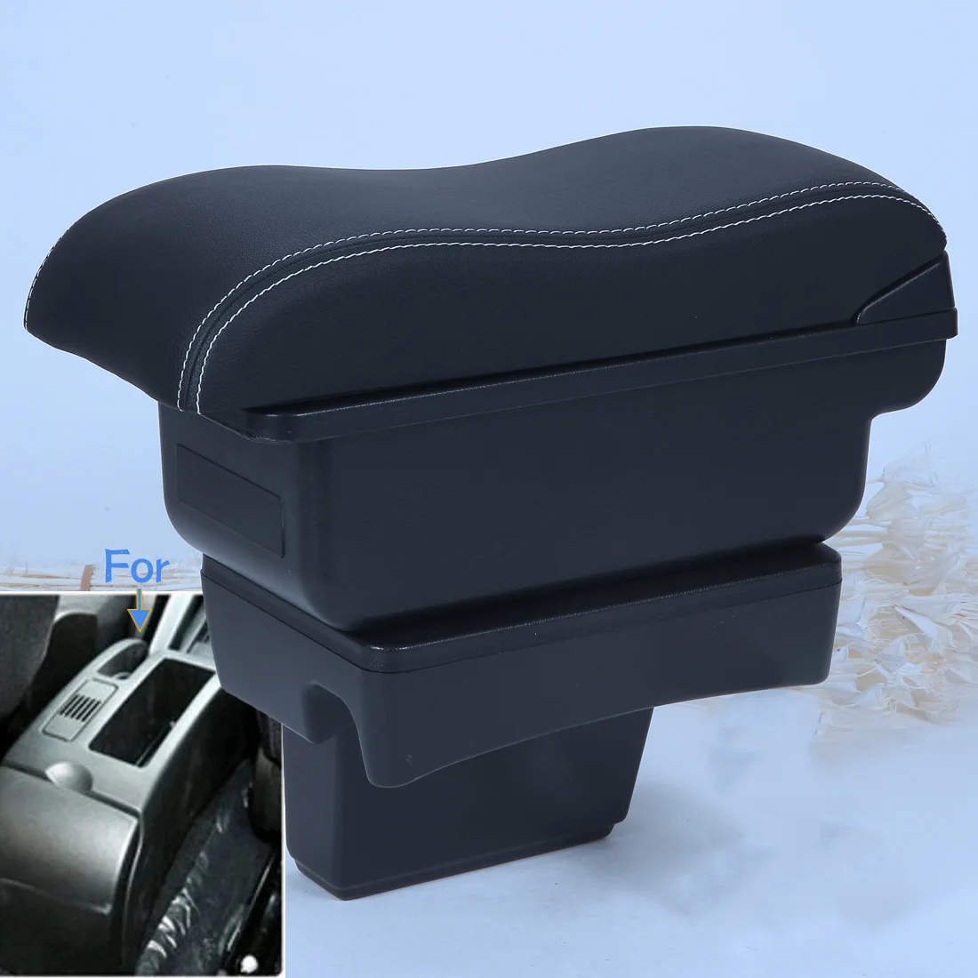 

For Peugeot 307 Armrest Box For Peugeot 307 CC Convertible Car Armrest Storage Box Interior Retrofit Dedicated Car Accessories