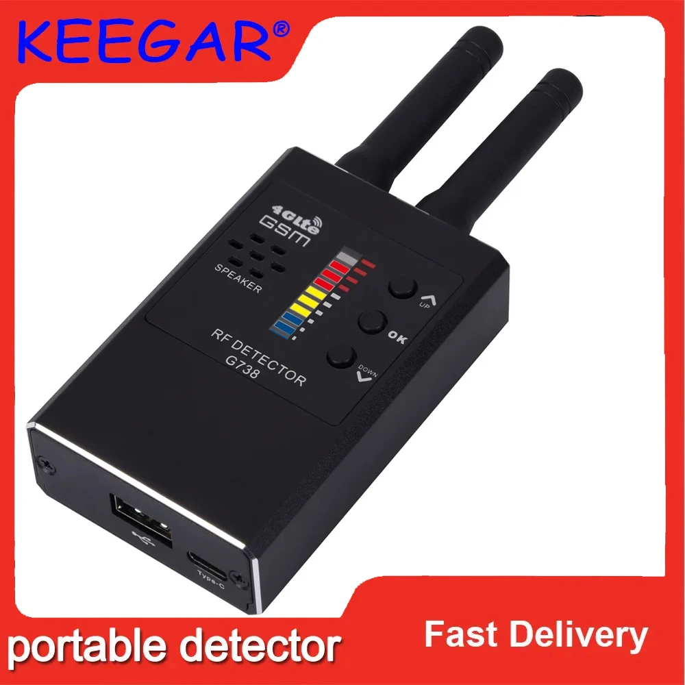 

Anti-Spy Hidden Camera Detector Professional Mini Camera GSM Audio Bug Finder GPS Tracker rf signal detector security-protection