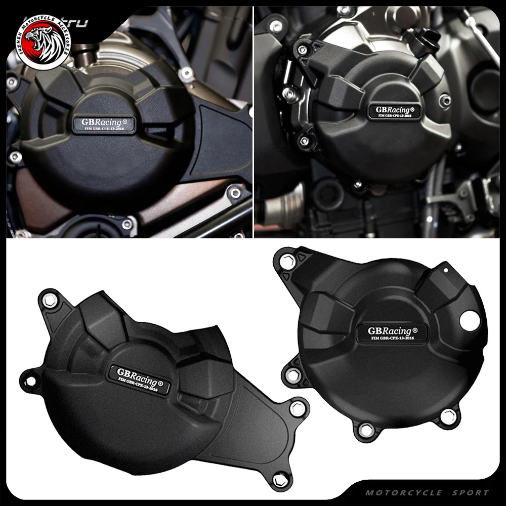 

Motorcycle Secondary Engine Cover Set Case for GB Raing for Yamaha MT07 MT-07 2014-2019