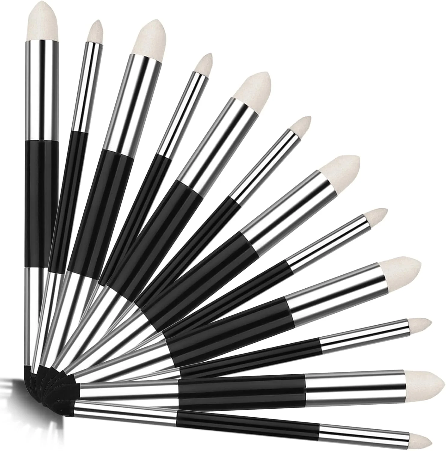2/4/6/12 Pcs Artist Blending Sponge Pen Double Headed Rubbing Brush Dual Tip Sketching Wipe Pen Drawing Art Blenders Tools